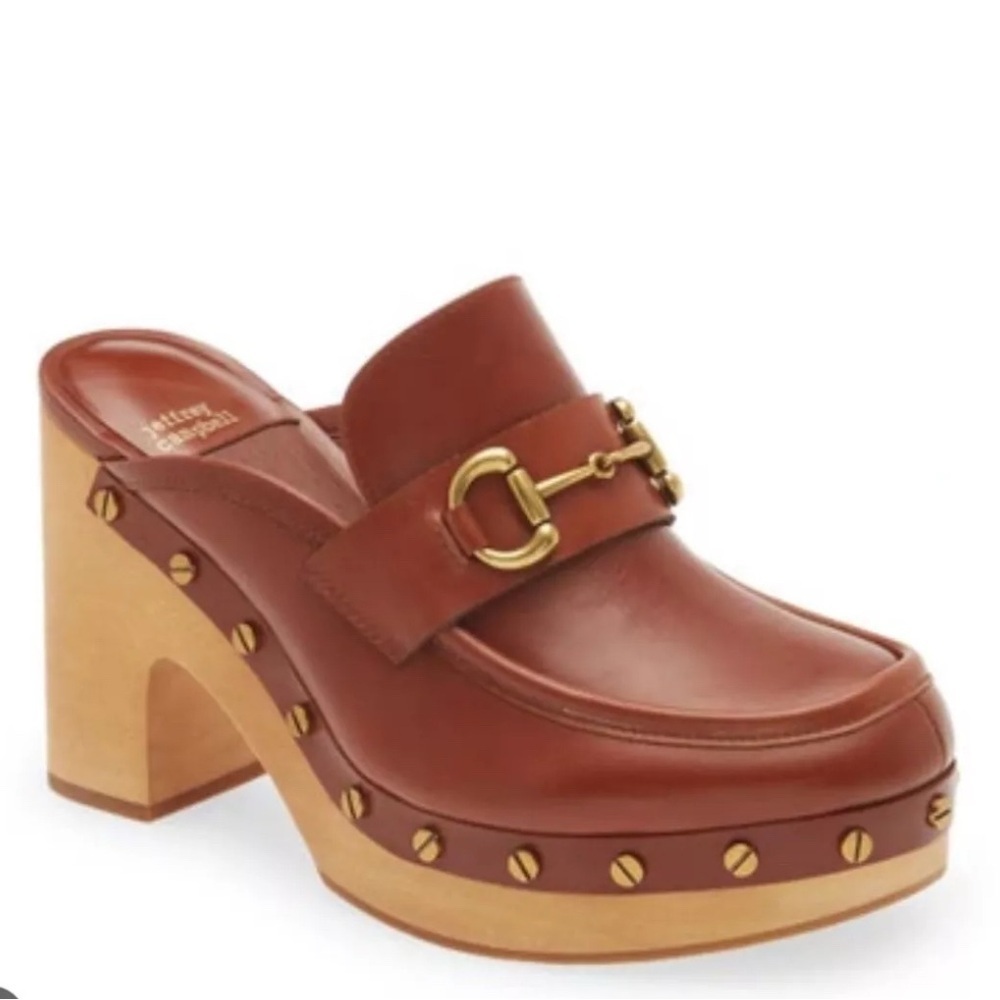 Jeffrey Campbell Beffany Clog In Cognac sz 7
